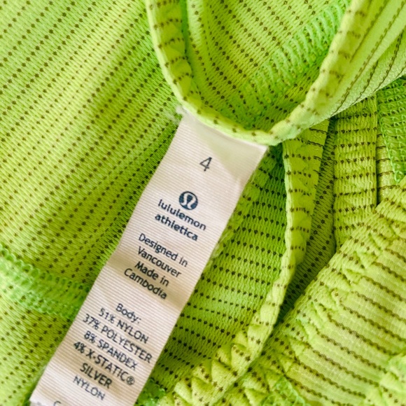 Lululemon neon green run singlet mod moves 4 - Picture 5 of 6